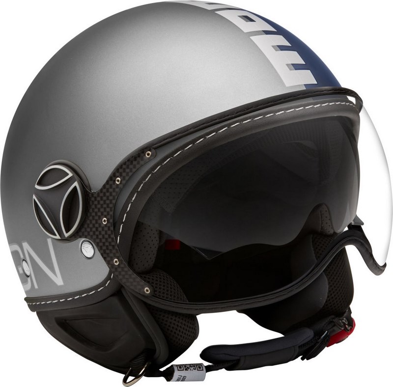 MOMOデザイン ヘルメット ファイター ブラックメタリック/ゴールドロゴ M